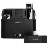 Proove 2024 Wireless Microphone Record Mic With Charging Box Record Cordless Type C Microphone Highly Sensitive Clear Timbre - CompuMe